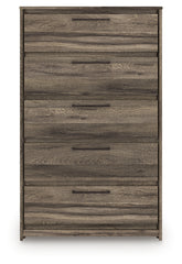 Elbrim King Panel Storage Bed, Chest and Nightstand