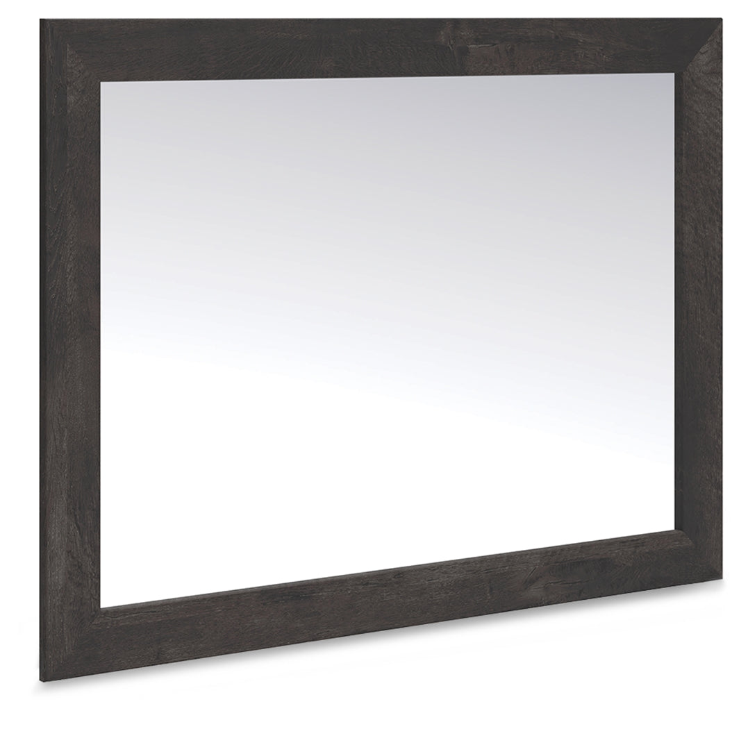 Best Deals Furniture - Ashley Furniture - Hollivern Bedroom Mirror - Bedroom Mirror / Dark Gray - PCB2108-36