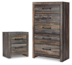Best Deals Furniture - Ashley Furniture - Drystan Chest and Nightstand - Chest and Nightstand - B211B130