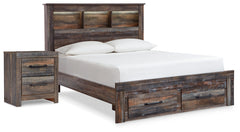 Best Deals Furniture - Ashley Furniture - Drystan Full Bookcase Storage Bed and Nightstand - Full Bookcase Storage Bed and Nightstand - B211B122