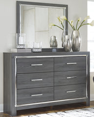 Best Deals Furniture - Ashley Furniture - Lodanna Dresser and Mirror - Dresser and Mirror / Gray - B214B1