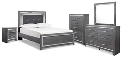 Best Deals Furniture - Ashley Furniture - Lodanna Full Panel Bed, Dresser, Mirror, Chest and Nightstand - Full Panel Bed, Dresser, Mirror, Chest and Nightstand - B214B51