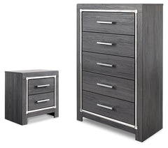 Best Deals Furniture - Ashley Furniture - Lodanna Chest and Nightstand - Chest and Nightstand - B214B63