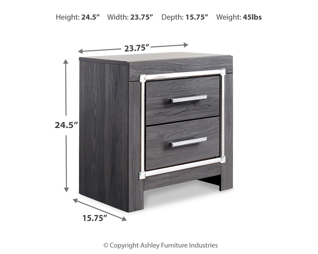 Lodanna Full Storage Bed, Dresser, Mirror, Chest and Nightstand