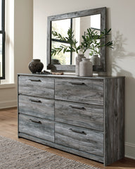 Best Deals Furniture - Ashley Furniture - Baystorm Dresser and Mirror - Dresser and Mirror / Gray - B221B30