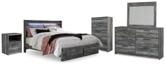 Best Deals Furniture - Ashley Furniture - Baystorm King Panel Storage Bed, Dresser, Mirror, Chest and Nightstand - King Panel Storage Bed, Dresser, Mirror, Chest and Nightstand - B221B101