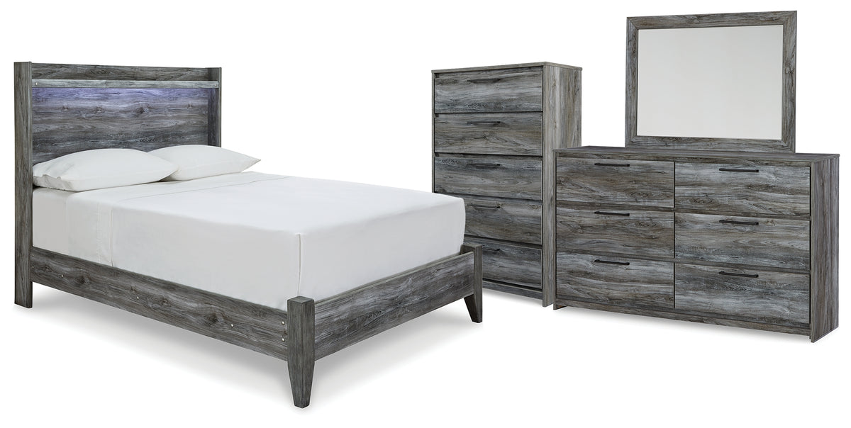 Best Deals Furniture - Ashley Furniture - Baystorm Full Panel Bed, Dresser, Mirror and Chest - Full Panel Bed, Dresser, Mirror and Chest - B221B80