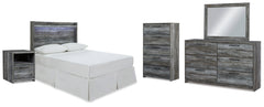 Best Deals Furniture - Ashley Furniture - Baystorm Full Panel Headboard Bed. Dresser, Mirror, Chest and Nightstand - Full Panel Headboard Bed. Dresser, Mirror, Chest and Nightstand / Gray - B221B73