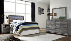 Best Deals Furniture - Ashley Furniture - Baystorm Full Panel Bed Headboard, Dresser, Mirror and Nightstand - Full Panel Bed Headboard, Dresser, Mirror and Nightstand / Gray - B221B39