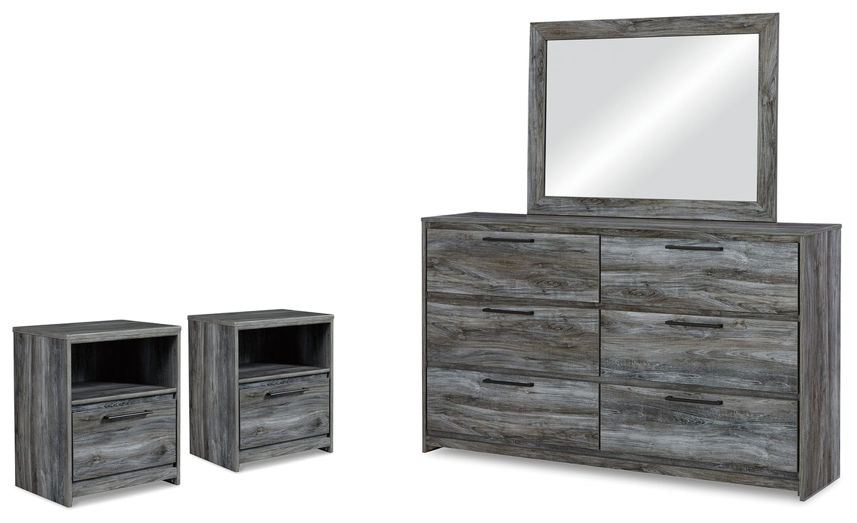 Best Deals Furniture - Ashley Furniture - Baystorm Dresser, Mirror and 2 Nightstands - Dresser, Mirror and 2 Nightstands - B221B64