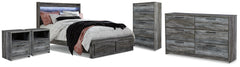 Best Deals Furniture - Ashley Furniture - Baystorm King Panel Storage Bed, Dresser, Chest and 2 Nightstands - King Panel Storage Bed, Dresser, Chest and 2 Nightstands - B221B92