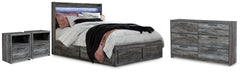 Best Deals Furniture - Ashley Furniture - Baystorm Queen Panel Bed with Storage, Dresser and 2 Nightstands - Queen Panel Bed with Storage, Dresser and 2 Nightstands - B221B103