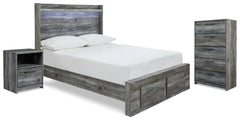 Best Deals Furniture - Ashley Furniture - Baystorm Full Storage Bed, Chest and Nightstand - Full Storage Bed, Chest and Nightstand - B221B93