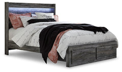 Baystorm Queen Panel Storage Bed, Dresser, Mirror, Chest and Nightstand