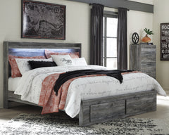 Best Deals Furniture - Ashley Furniture - Baystorm King Panel Storage Bed with Chest - King Panel Storage Bed with Chest / Gray - B221B37