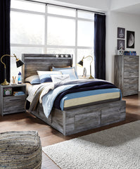 Best Deals Furniture - Ashley Furniture - Baystorm Full Panel Bed with 4 Storage Drawers - Full Panel Bed with 4 Storage Drawers / Gray - B221B25