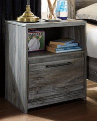Best Deals Furniture - Ashley Furniture - Baystorm Nightstand - One Drawer Night Stand / Gray - B221-91