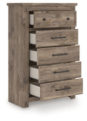 Best Deals Furniture - Ashley Furniture - Rusticott Chest of Drawers - Five Drawer Chest - PCB2260-46