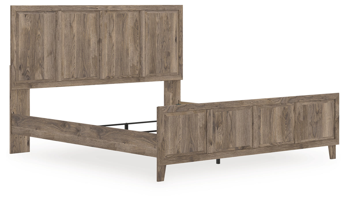 Best Deals Furniture - Ashley Furniture - Rusticott King Panel Bed - King Panel Bed / Brown - PCB2260B6