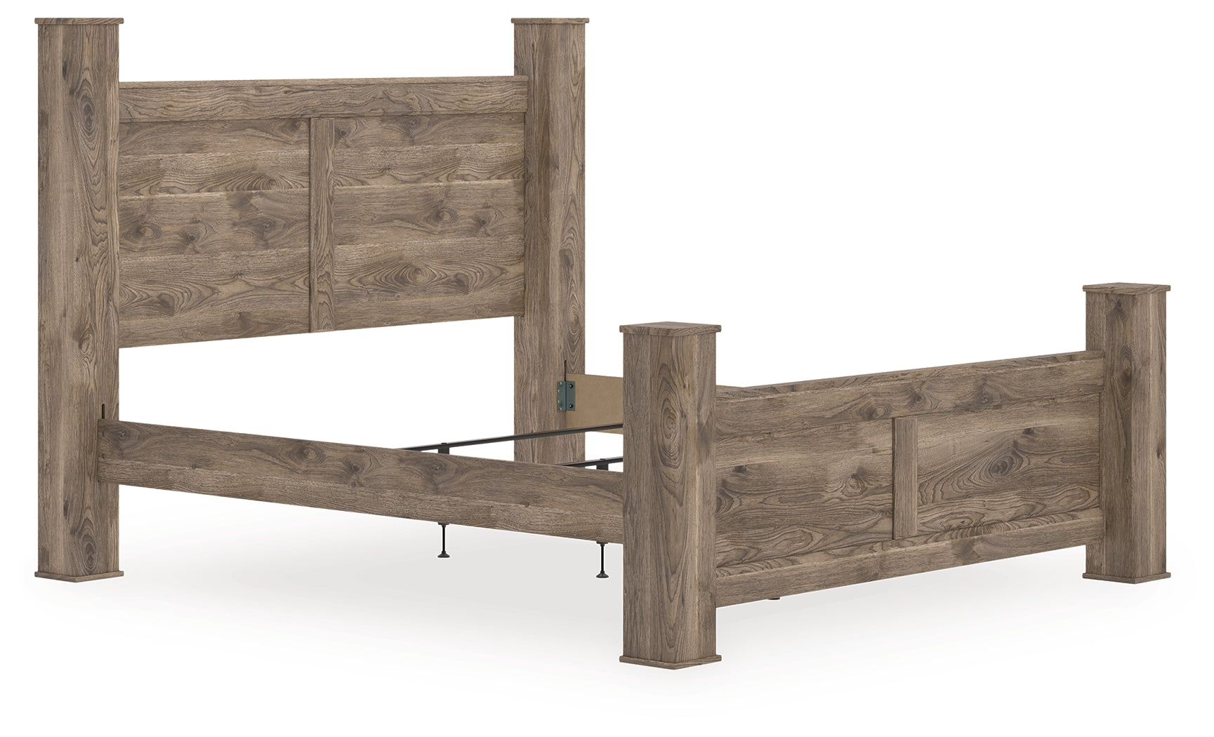 Best Deals Furniture - Ashley Furniture - Rusticott King Poster Bed - King Poster Bed - PCB2260B7