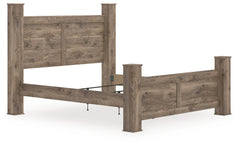 Best Deals Furniture - Ashley Furniture - Rusticott King Poster Bed - King Poster Bed - PCB2260B7