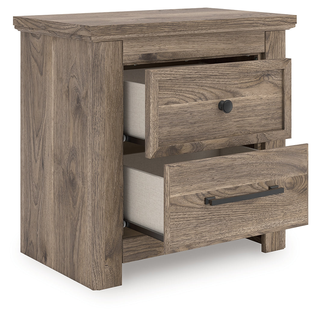Best Deals Furniture - Ashley Furniture - Rusticott Nightstand - Two Drawer Night Stand / Brown - PCB2260-92