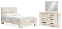 Best Deals Furniture - Ashley Furniture - Lawroy Full Panel Bed, Dresser and Mirror - Full Panel Bed, Dresser and Mirror - B2310B18