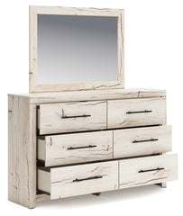 Lawroy King Panel Bed, Dresser, Mirror and Nightstand