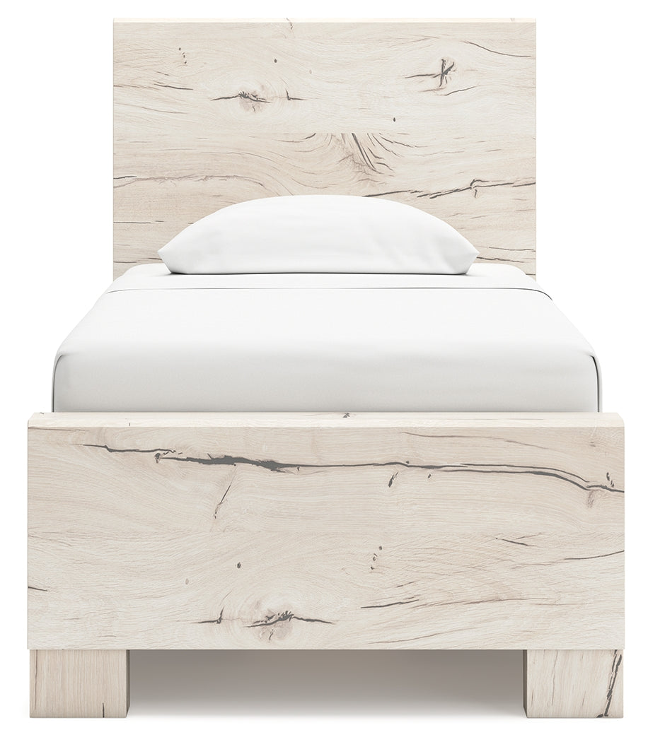 Lawroy Twin Panel Bed with Storage and Nightstand