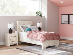 Best Deals Furniture - Ashley Furniture - Lawroy Twin Panel Bed - Twin Panel Bed / Light Natural - B2310B15