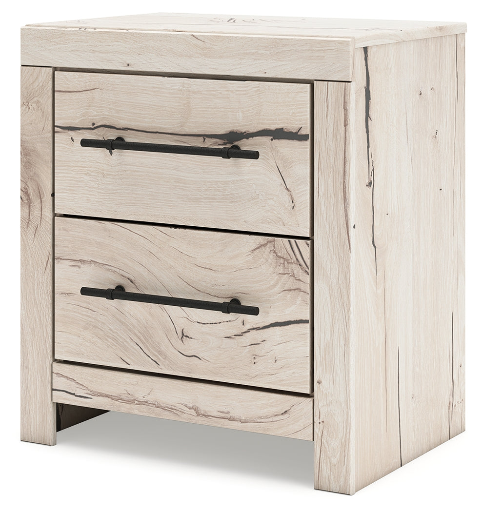 Lawroy Twin Panel Bed with Storage and Nightstand