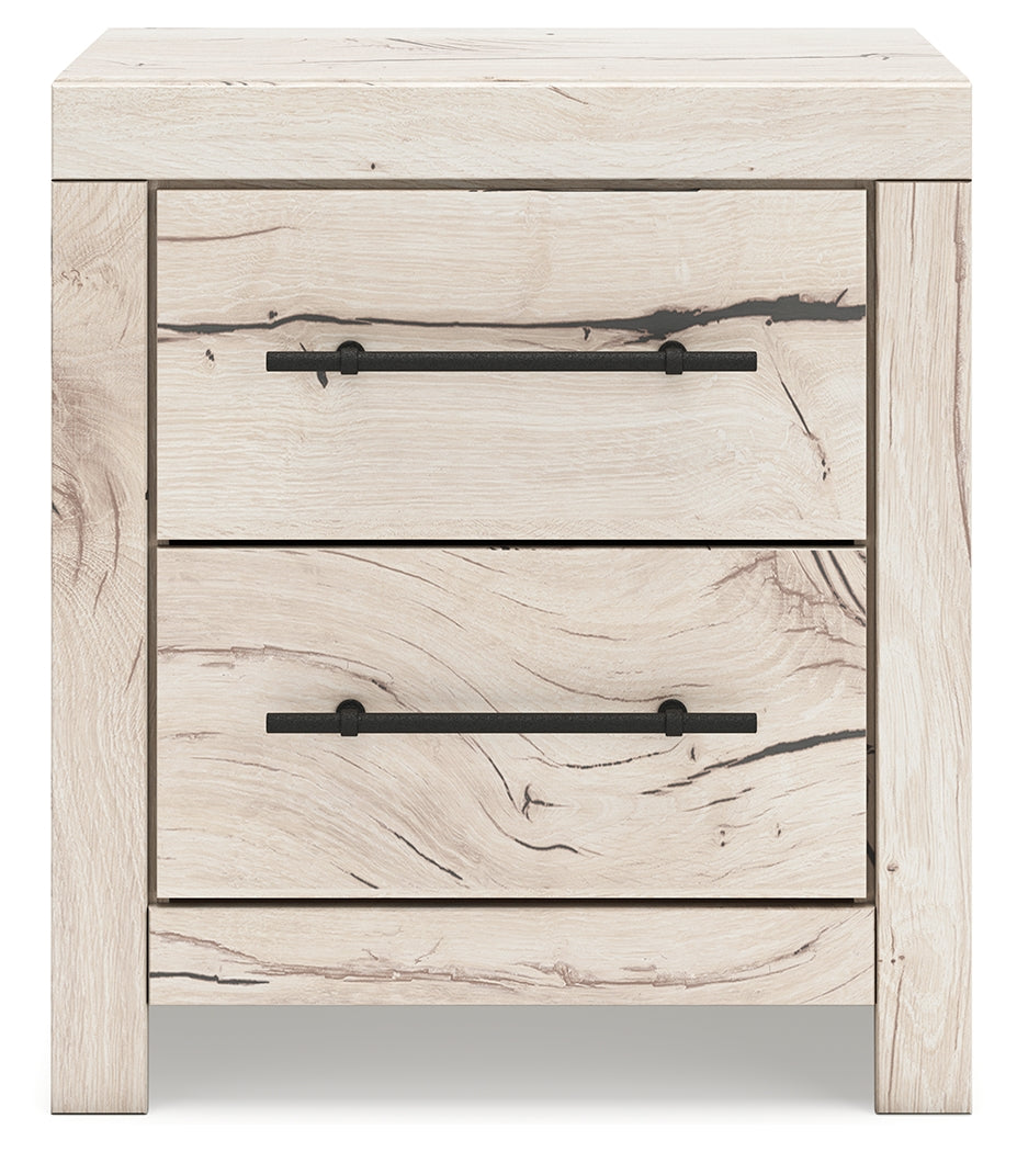 Lawroy Twin Panel Bed with Storage and Nightstand
