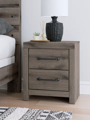 Best Deals Furniture - Ashley Furniture - Graystorm Nightstand - Two Drawer Night Stand / Brown Gray - PCB2405-92