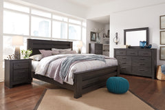 Best Deals Furniture - Ashley Furniture - Brinxton King Panel Bed, Dresser, Mirror, Chest and Nightstand - King Panel Bed, Dresser, Mirror, Chest and Nightstand - B249B22