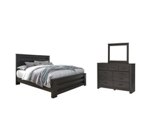 Best Deals Furniture - Ashley Furniture - Brinxton King Panel Bed, Dresser and Mirror - King Panel Bed, Dresser and Mirror - B249B20