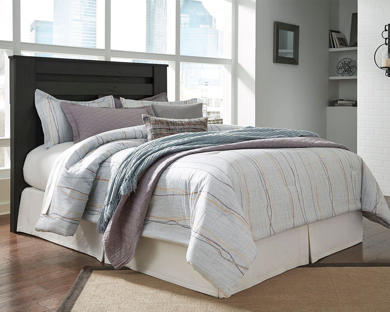 Brinxton King Panel Headboard, Dresser, Mirror, Chest and 2 Nightstands