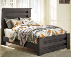 Best Deals Furniture - Ashley Furniture - Brinxton Full Panel Bed - Full Panel Bed / Charcoal - B249B5
