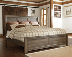 Best Deals Furniture - Ashley Furniture - Juararo King Panel Bed - King Panel Bed / Dark Brown - B251B9