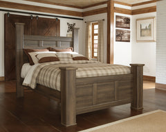 Best Deals Furniture - Ashley Furniture - Juararo Queen Poster Bed - Queen Poster Bed - B251B3