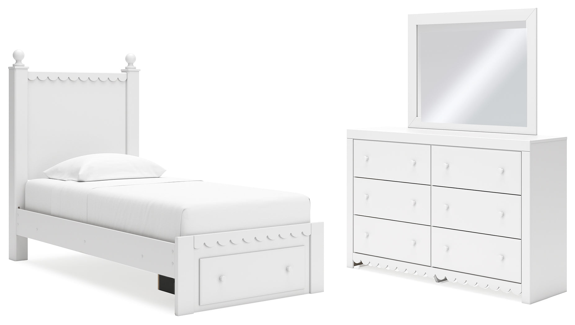 Mollviney Twin Panel Storage Bed