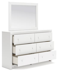 Mollviney Full Panel Headboard, Dresser and Mirror