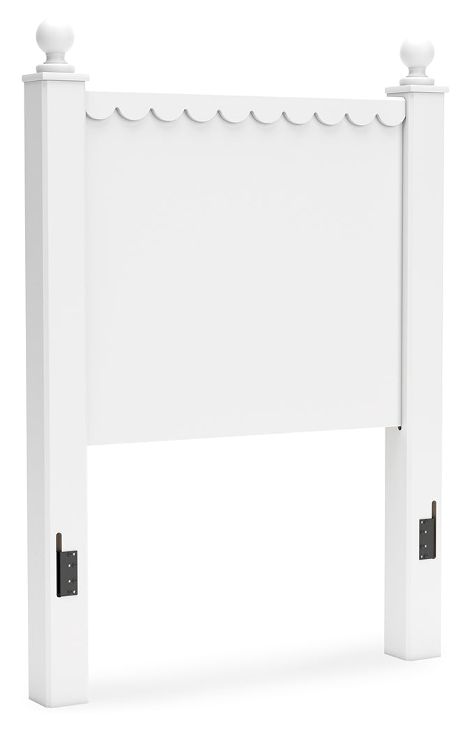 Mollviney Twin Panel Headboard, Dresser and Mirror