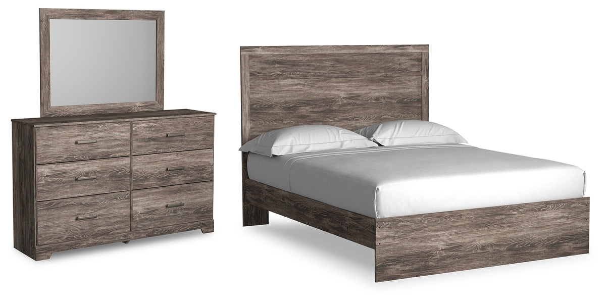 Best Deals Furniture - Ashley Furniture - Ralinksi Queen Panel Bed, Dresser and Mirror - Queen Panel Bed, Dresser and Mirror - B2587B6