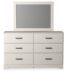 Stelsie King Panel Bed with Dresser, Mirror and Nightstand