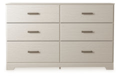 Best Deals Furniture - Ashley Furniture - Stelsie Dresser - Six Drawer Dresser / White - B2588-31