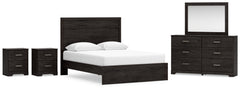 Best Deals Furniture - Ashley Furniture - Belachime Queen Panel Bed, Dresser, Mirror and 2 Nightstands - Queen Panel Bed, Dresser, Mirror and 2 Nightstands - B2589B17
