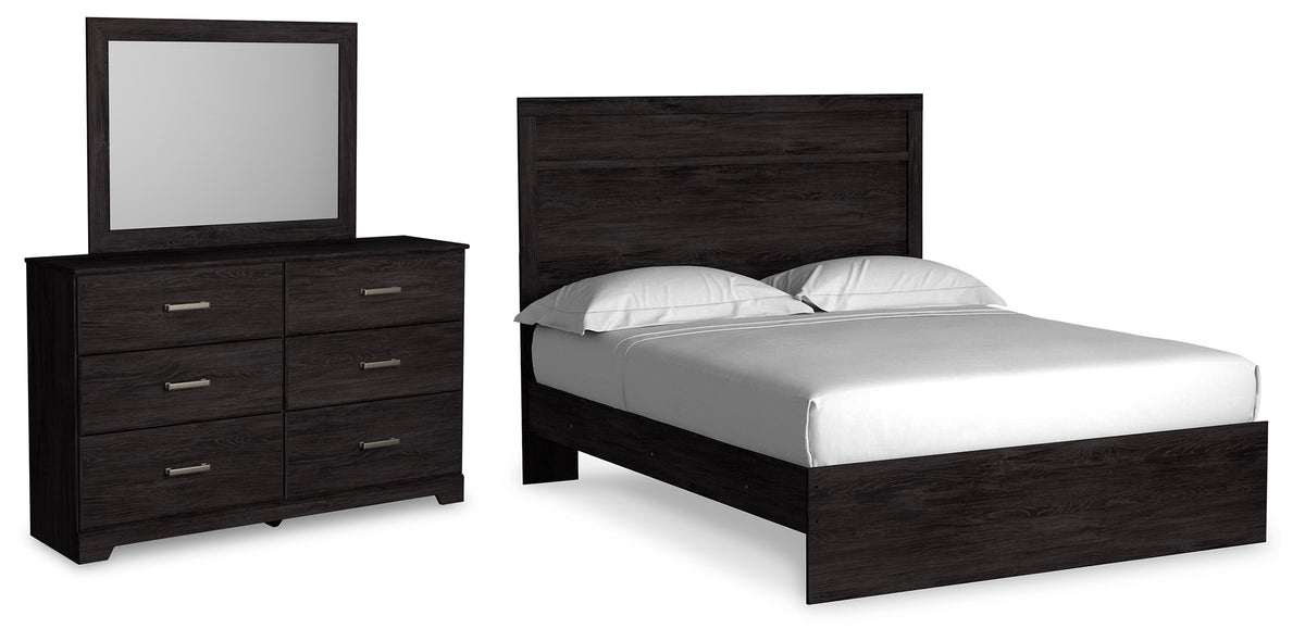 Best Deals Furniture - Ashley Furniture - Belachime Queen Panel Bed, Dresser and Mirror - Queen Panel Bed, Dresser and Mirror - B2589B3