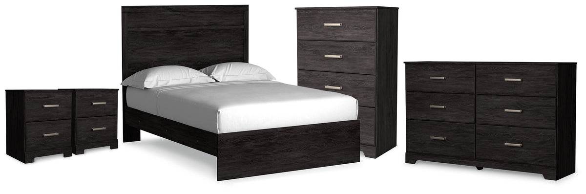 Best Deals Furniture - Ashley Furniture - Belachime Full Panel Bed, Dresser, Chest and 2 Nightstands - Full Panel Bed, Dresser, Chest and 2 Nightstands - B2589B19