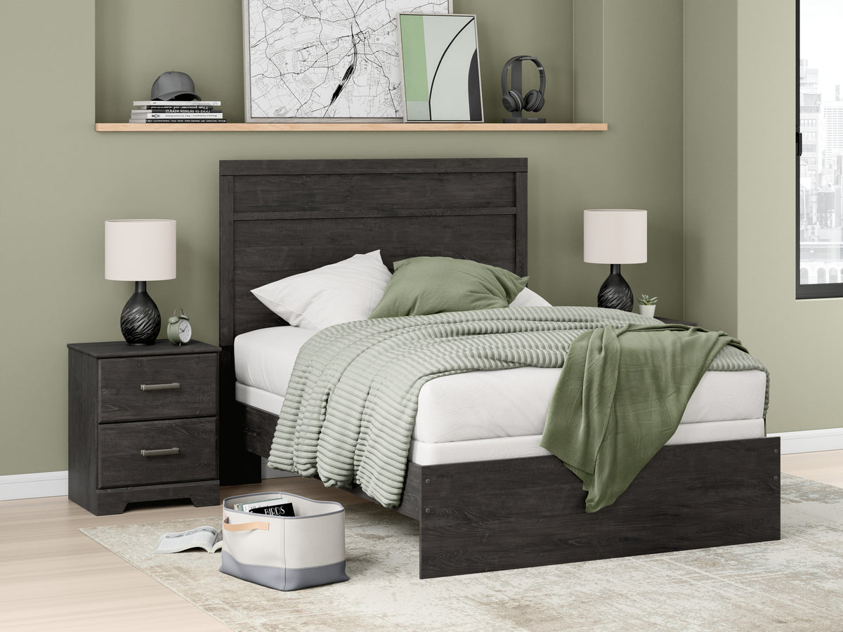 Best Deals Furniture - Ashley Furniture - Belachime Full Panel Bed - Full Panel Bed / Charcoal - B2589B5