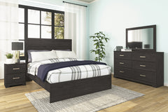 Best Deals Furniture - Ashley Furniture - Belachime Nightstand - Two Drawer Night Stand / Charcoal - B2589-92